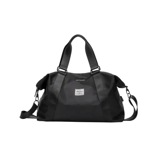 JEANSWEST Polyamide Crossbody Bag One Shoulder Handbag Travel Bag Gym Bag Large Size Unisex Black