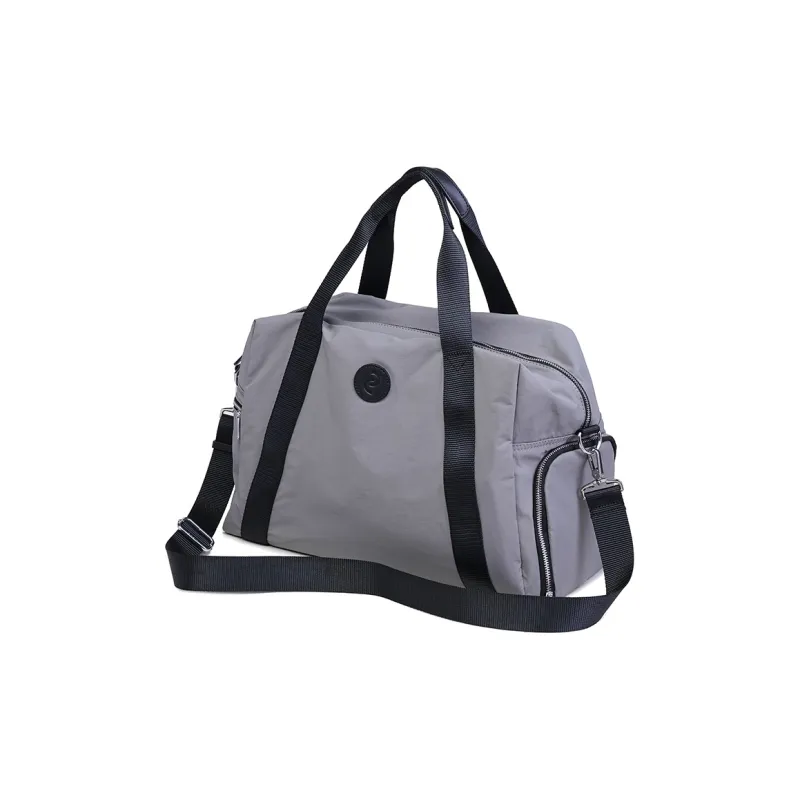GELANDAI Fabric Large Capacity Portable Travel Bag 20 30L Unisex Black/Ecru/Gray-11