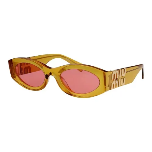 MIU MIU Oval Frame Sunglasses