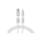 1m Moon White/4-in-1 Magnetic Fast Charging, One Cable for All Devices
