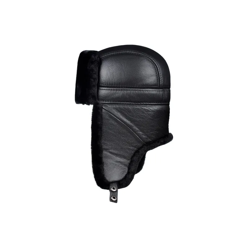 TUCANO Cow Leather Trapper Hats Unisex-16