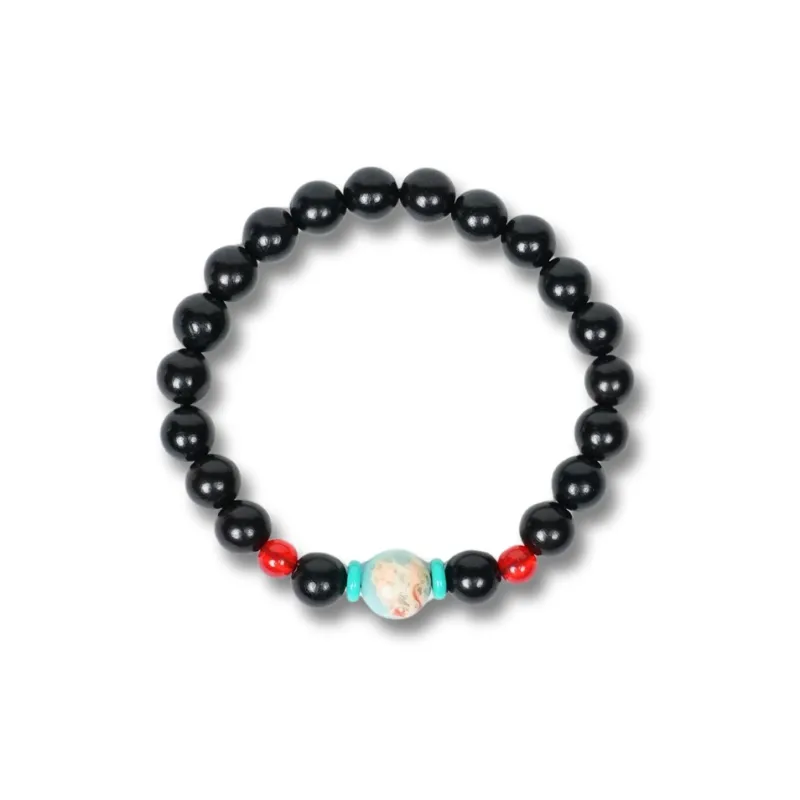 TIANTAISHAN Ebony Wooden Bracelets Unisex-0
