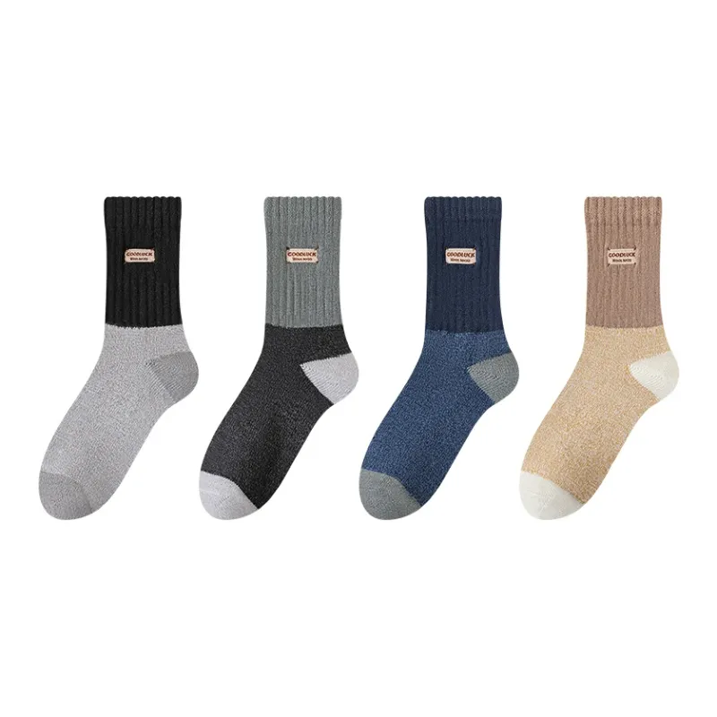 MIIOW Mid Calf Socks Men's 4 Pack-12
