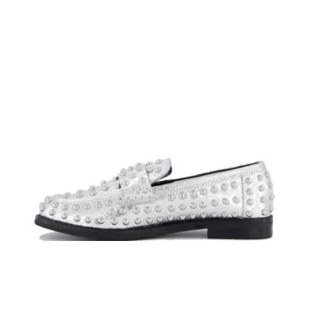 STEVE MADDEN Bequest Loafers Women's Silver