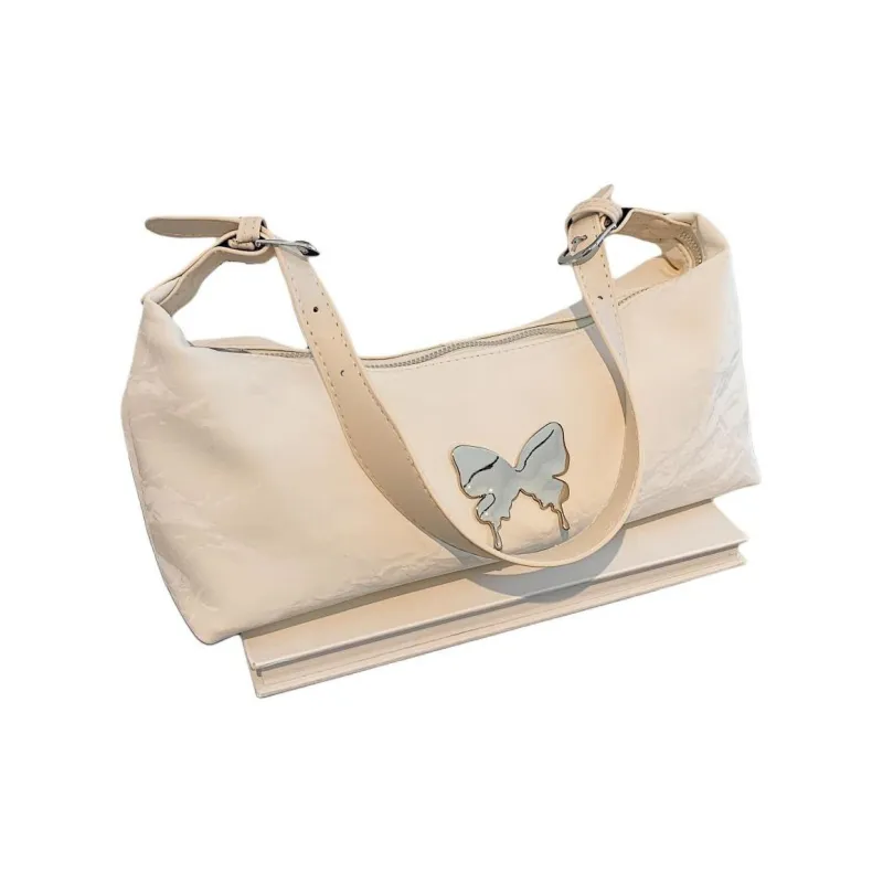 Yalu PU Handbag Shoulder Bag Crossbody Bag Women's Ecru/Black/Pink/Khaki-2