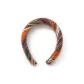 Orange Multicolor Color Block Headband