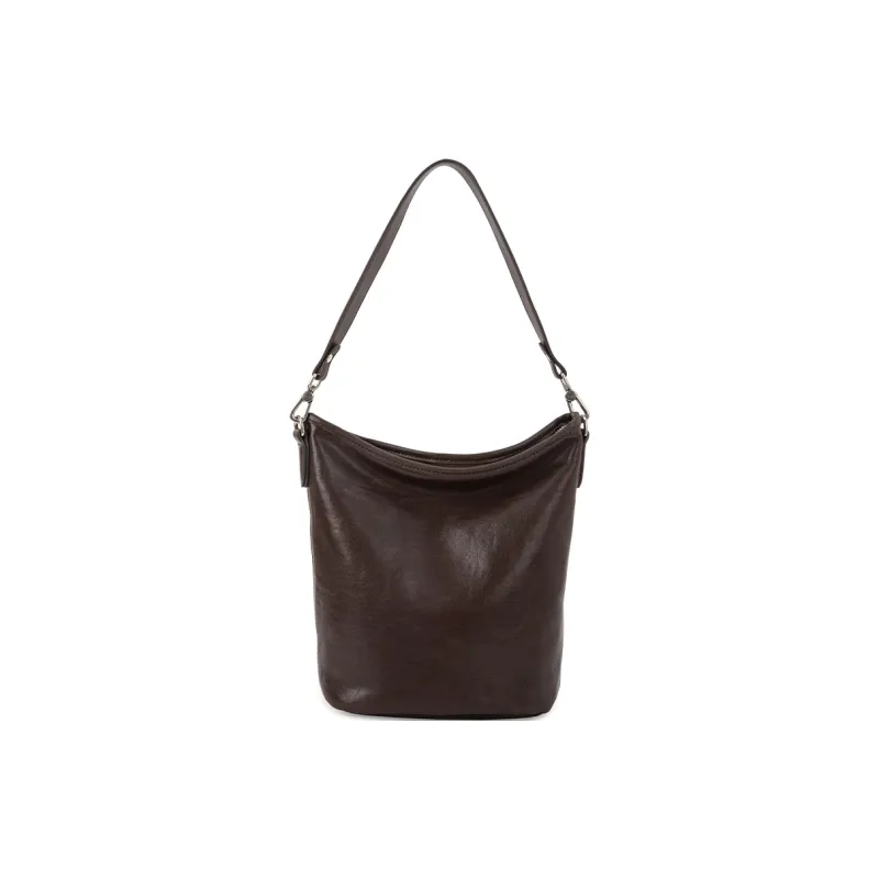 VENOF Cow Leather Portable Crossbody Bag Shoulder Bag Small Size Women's Lihai Black/Twilight Black-0