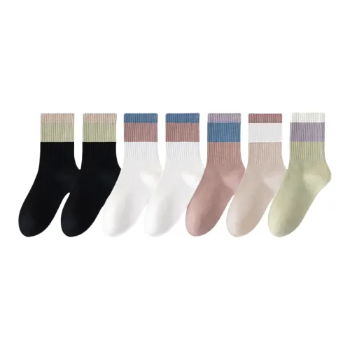 Lan Miao Mid Calf Socks Women's Combo Set