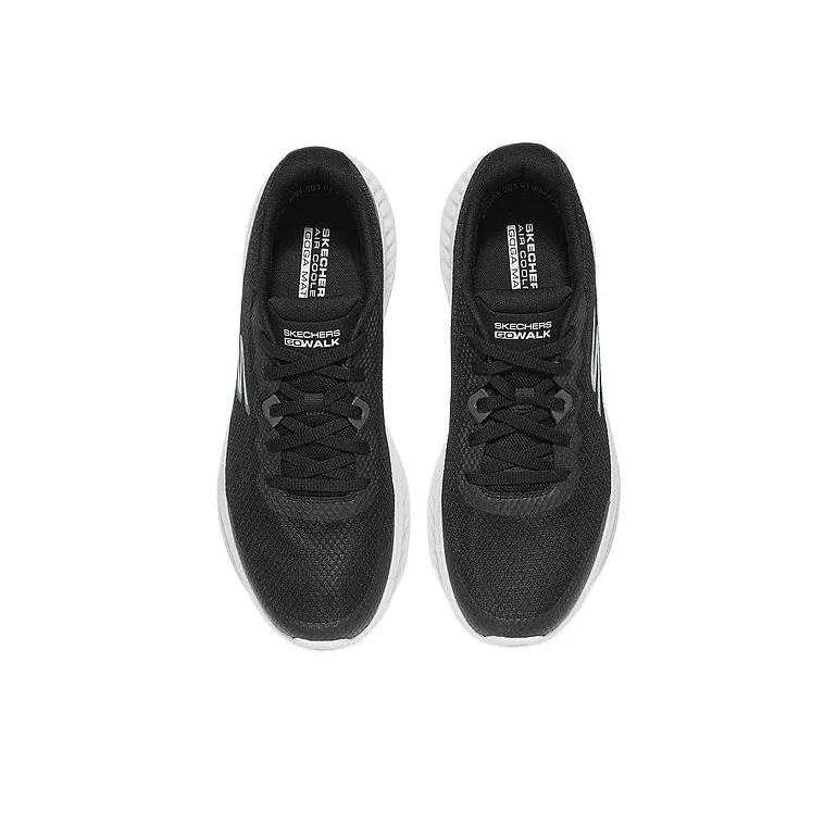 Skechers MEN'S GO WALK Moisture Wicking Low Top Casual Shoes Men's All Black-2