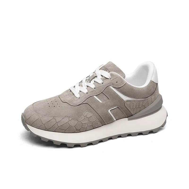 CROWN Low-Top Casual Shoes Men's Light Gray-1
