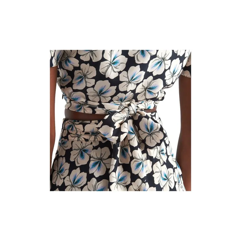 PRADA Floral-print Cropped Top-1