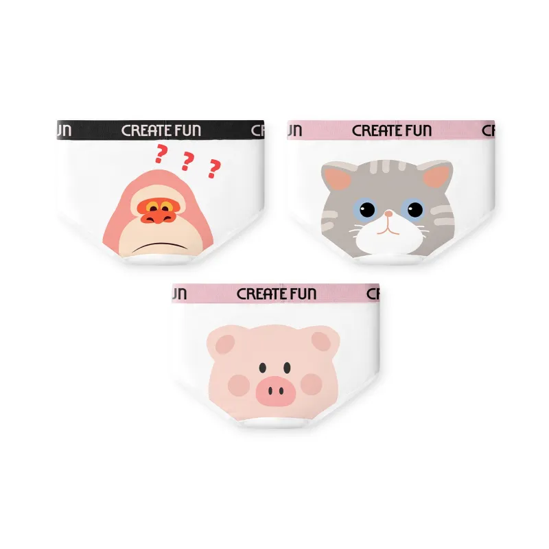 Qiao Ni Tong Underpants Women's 3 Pack-0