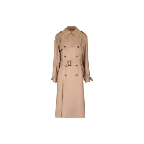 SAINT LAURENT Trench Coat Women's Beige