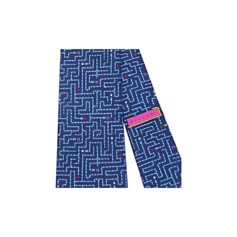 BVLGARI Silk Ties Men's Dark Blue-2