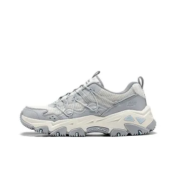 Skechers OUTDOOR Cushioned Slip Resistant Low Top Running Shoes Women's Gray Blue