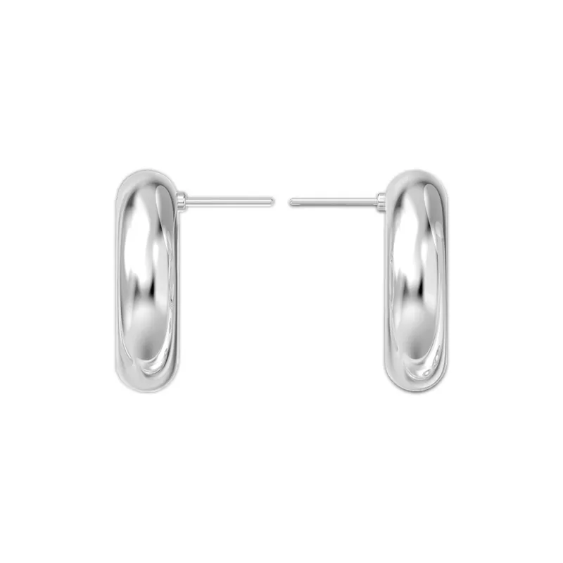 Mistova JEWELRY 925 Sterling Silver Quality Hoop Earrings Women's-2