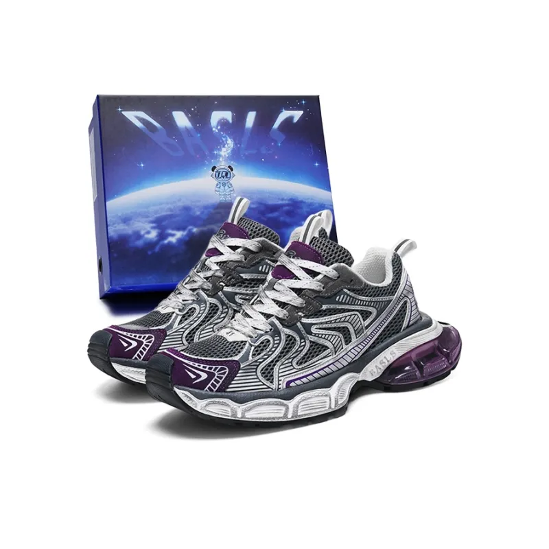 BASLS Fashion Casual Shoes Ankerle Breathable Height Increase Low Top Chunky Sneakers Unisex-21