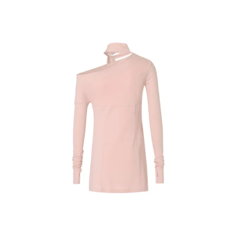 NOT YOUR ROSE FW24 Shirring Scarf Dress Skirt Set Women's PINK/Pink-1