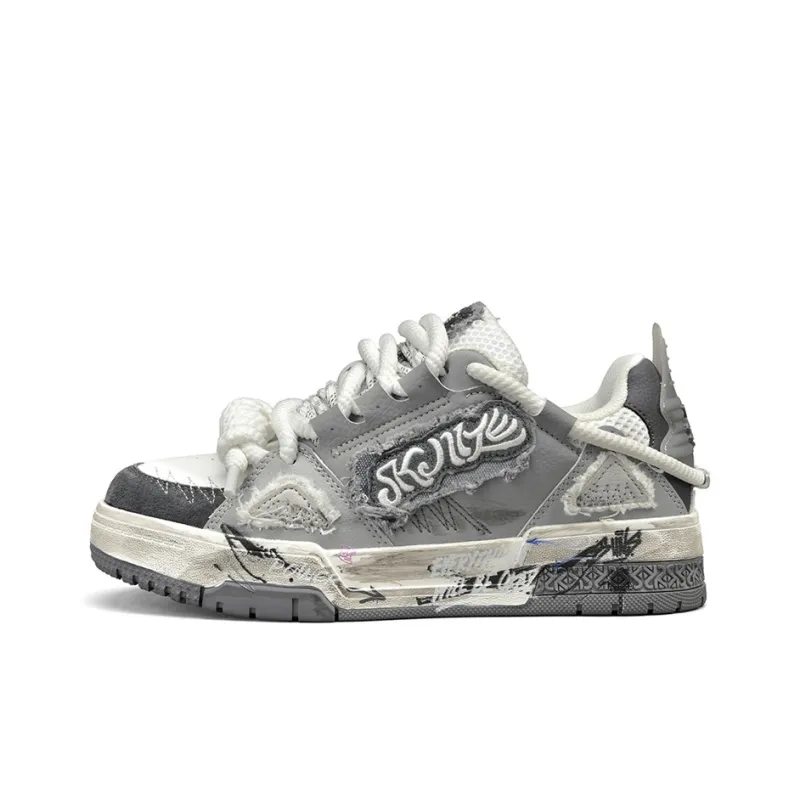SK.TRIP Anti-Slip Wear-Resistant Lightweight Breathable Height Increasing Low-Top Skateboard Shoes Unisex-0