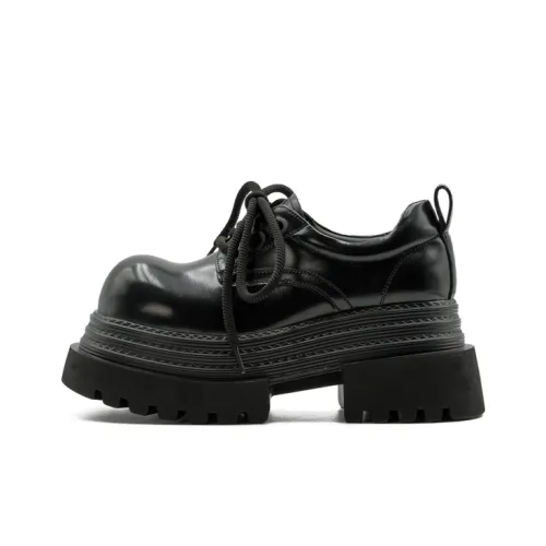 Little Sue Niche Design Trendy Versatile Triple Layer Sneaker British Style Slimming Commute Casual Shoes Women's