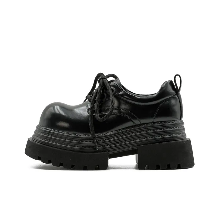 Little Sue Niche Design Trendy Versatile Triple-Layer Sneaker British Style Slimming Commute Casual Shoes Women's-0