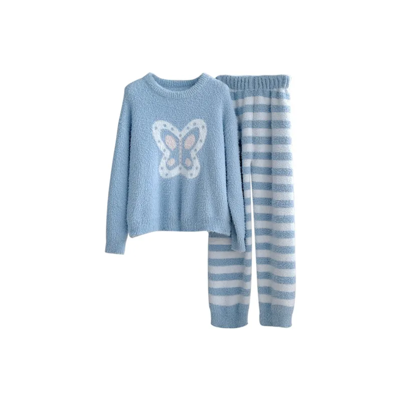 Maultiay Pajama Set Women's Blue-0