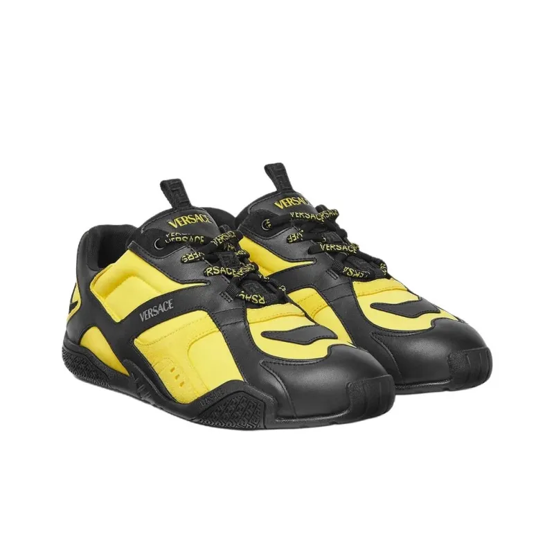 VERSACE Galaxia Low Top Casual Shoes Men's Yellow-2