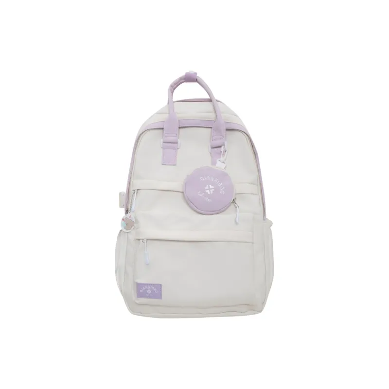 TAKI Nylon Backpack Regular Unisex Yellow/Blue/Black/Purple-9