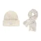 White Hat+Ecru Scarf