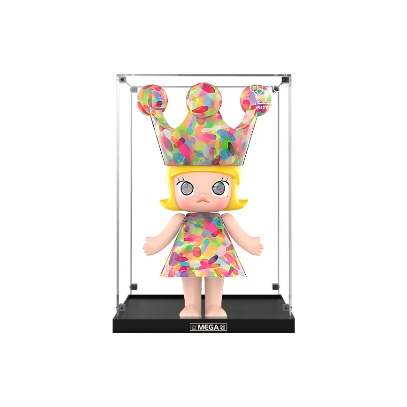 KGBOX Compatibility Pop Mart ROYAL Molly Huang Yuxing Bubble 400% Acrylic Storage Display Case Model Accessories-2