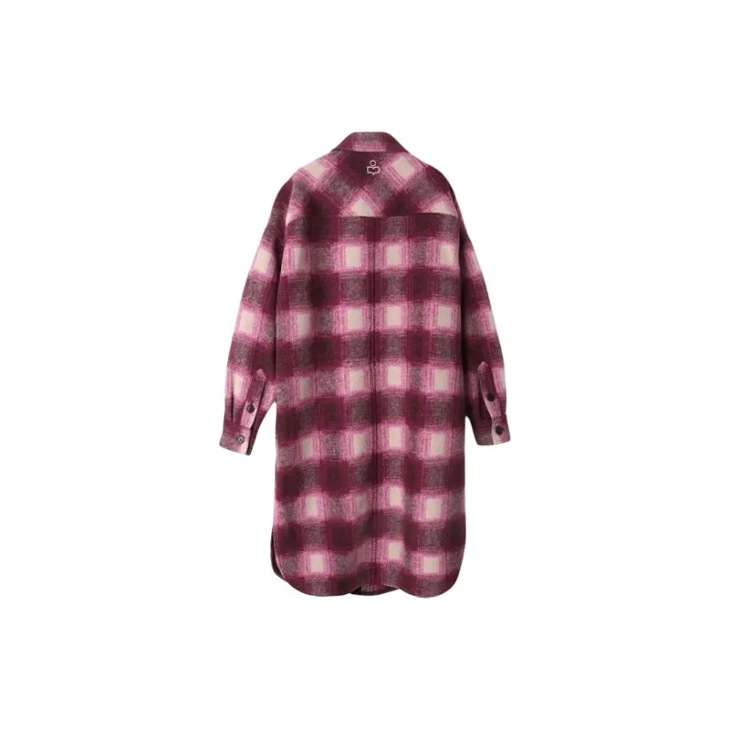 ISABEL MARANT Coats Men's Wine-Colored-1