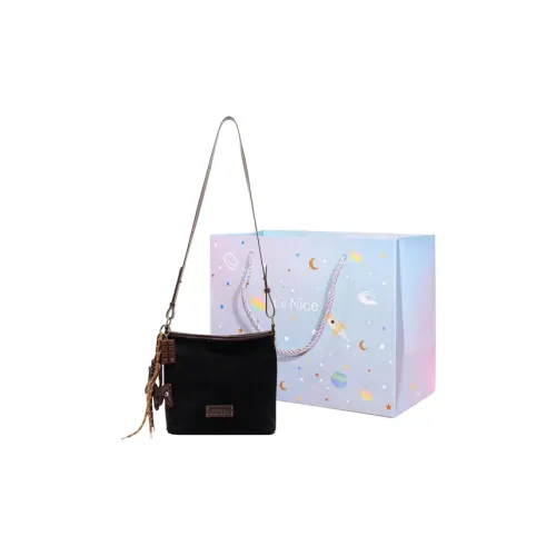 GOX PU Bucket Bag, Shoulder Bag, Crossbody Bag Women's Black/Khaki/Brown/Coffee