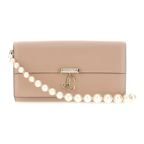 Jimmy Choo Avenue Leather Wallet Women's Pink