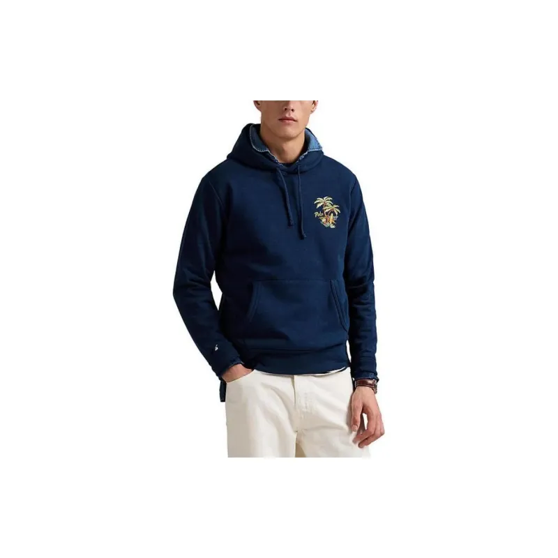 Polo Ralph Lauren Logo Embroidered Drawstring Hoodie-1