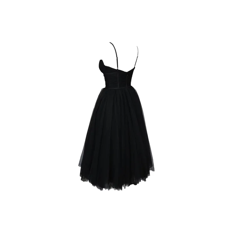 HOUSE OF CB Countess Slip Dress Women's BLACK/Black-2