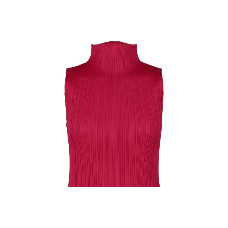 PLEATS PLEASE ISSEY MIYAKE FW24 Tank Top Women's Rouge Red-2