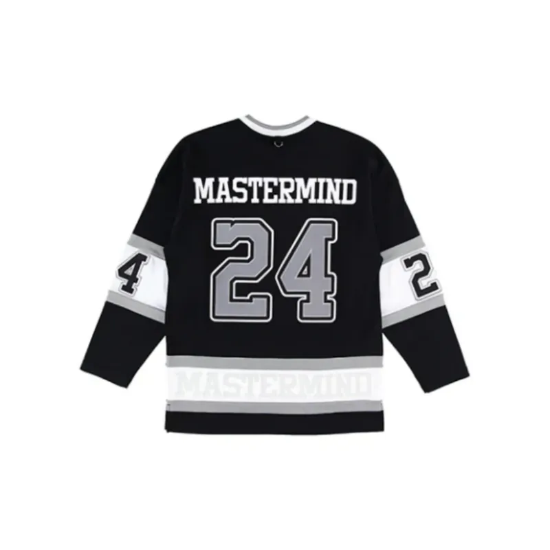 Mitchell & Ness x MASTERMIND WORLD FW24 T Shirt Unisex Black Gray-1