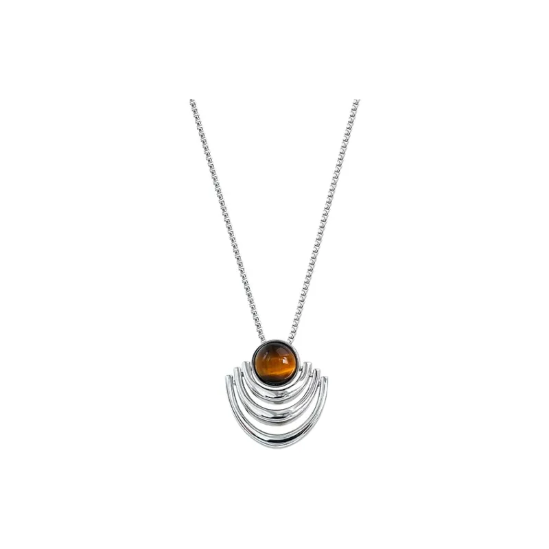 BAILAN BN Tiger's Eye Stone Necklaces Unisex-0