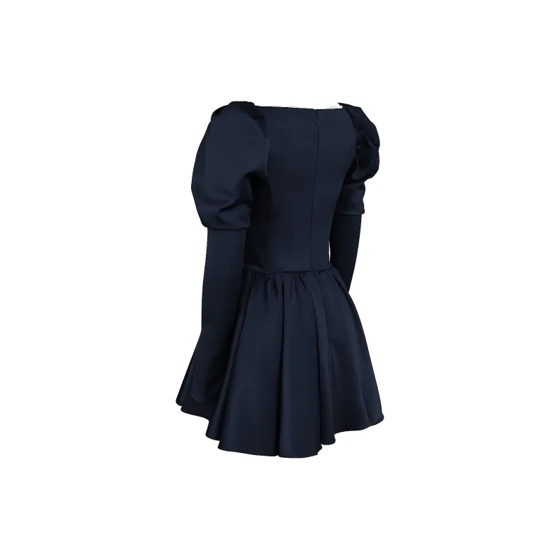 HOUSE OF CB Venetia Long Sleeved Dress Women's MIDNIGHT/Midnight Blue-2