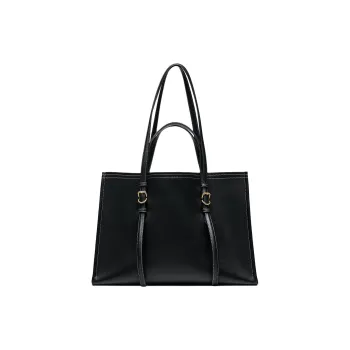 ZARA Polyester Tote Bag Shopping Bag Crossbody Bag Shoulder Bag Women's Black
