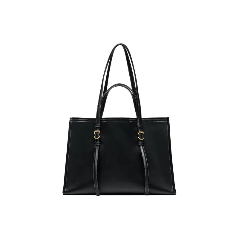 ZARA Polyester Tote Bag Shopping Bag Crossbody Bag Shoulder Bag Women's Black-0