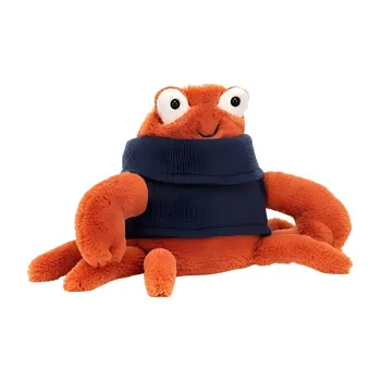 JELLYCAT Ocean Series Pullover Crab Dolls Plush Doll 13cm High