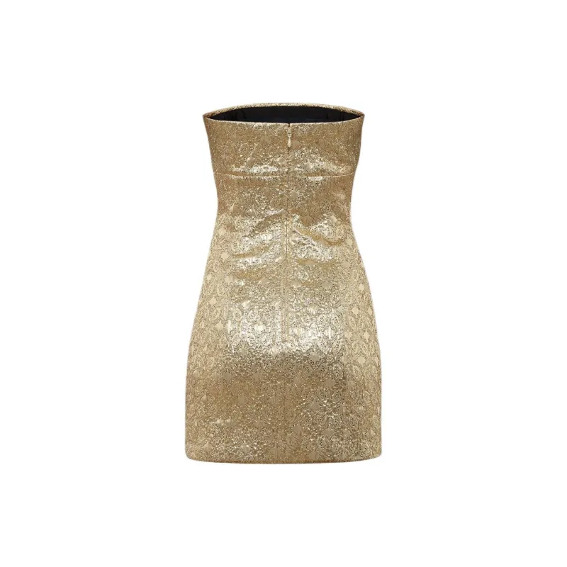DSQUARED 2 Sleeveless Dress Women's Gold-1