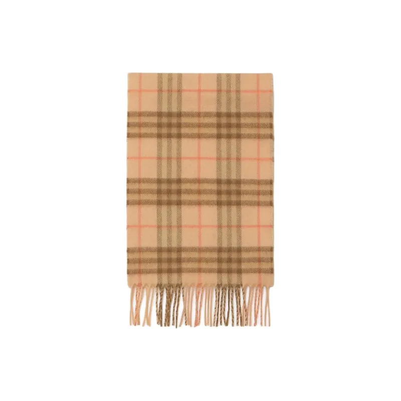 Burberry Checked Fringed Edge Scarf-1