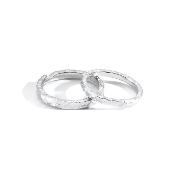 ZOKS S999 Fine Silver Rings Unisex