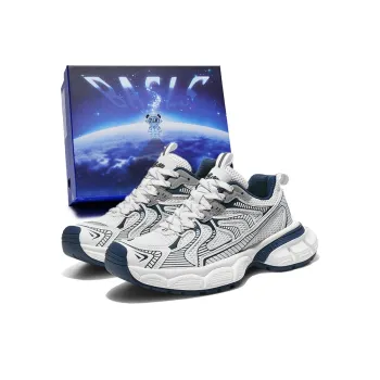 BASLS Chunky Sneakers Unisex Low Top White/Blue/Black
