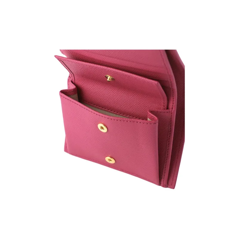 MARNI Calfskin Wallet Women's Rose Red-5