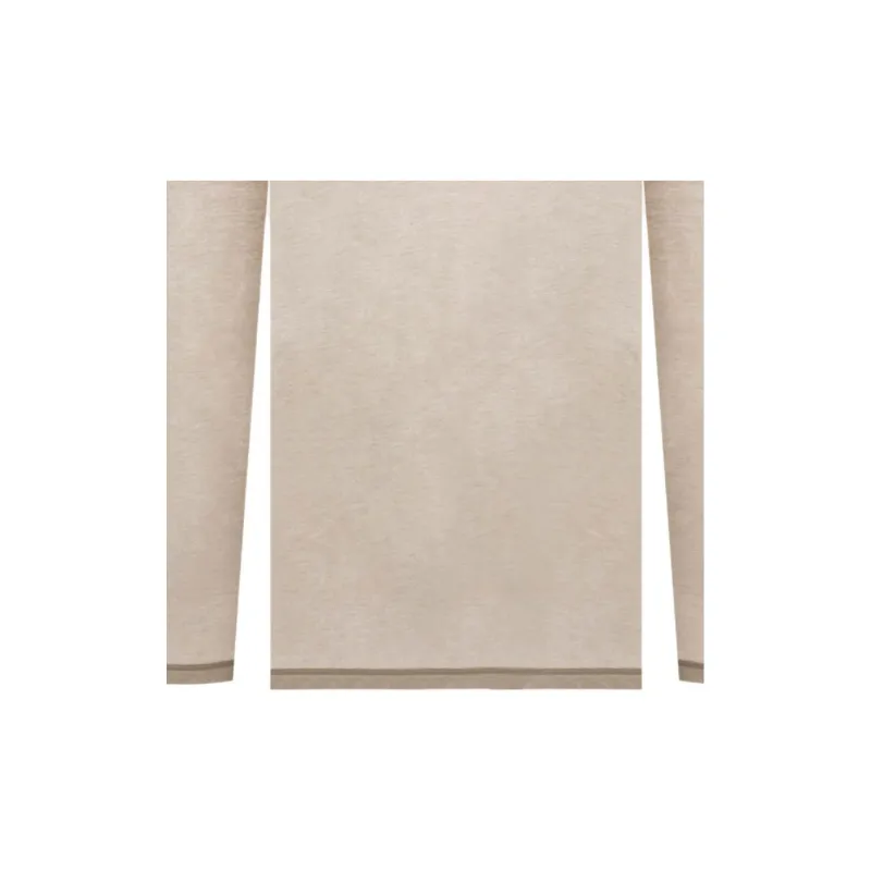 PRADA Drop Shoulder Sleeve T Shirt Women's Beige-3