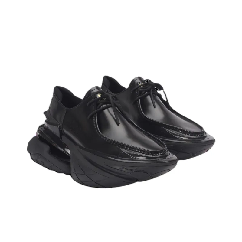 BALMAIN Unicorn Low Top Casual Shoes Men's Black-2