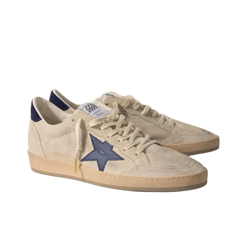 Golden Goose Ball Star Low-Top Skateboard Shoes Men's Marine Blue-2